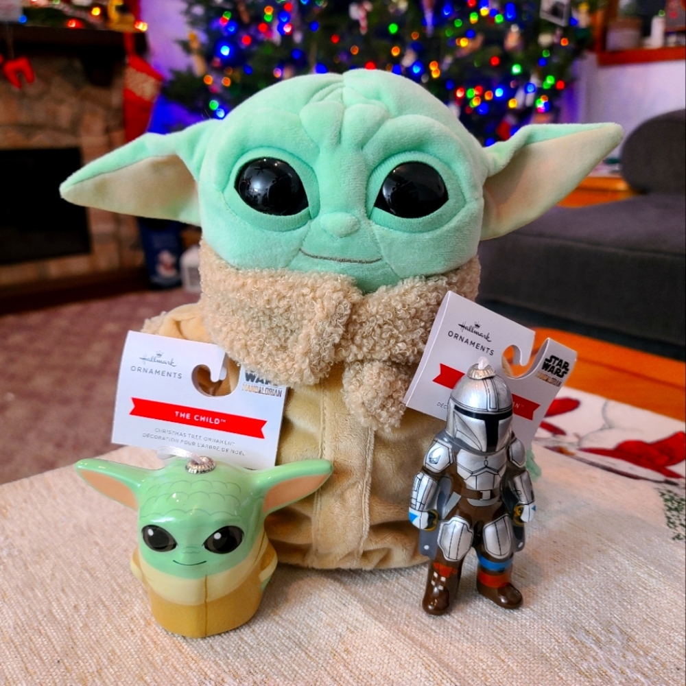 The Child Plush, The Child & The Mandalorian Ornaments